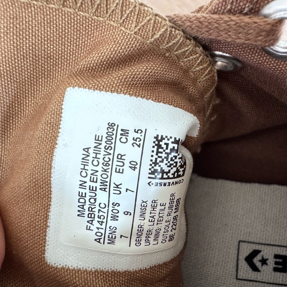 NWOT Converse Chuck 70 Camel High-Top Sneakers - Picture 5 of 5